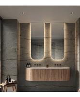 Spiegel Hipp Design SPV SLP2 Rechthoek 50x140 cm Met Afgeronde Hoeken Met Verlichting