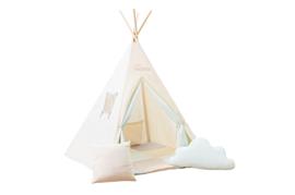 Tipi tent Pastel square met accessoires Tipi tent Pastel square + 2 kussens
