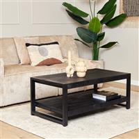 Salontafel Boaz Black | 110 cm | onderblad