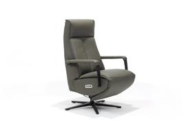 Relax Fauteuil Malaga | Rundleder | 2-Motors Bediening | Antraciet Recht