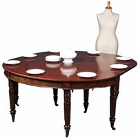 Transformeerbaar van Wandtafel tot coulissetafel van 2,60 m Victoriaans ca 1865 (No.281410)