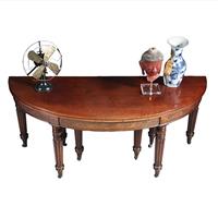 Reusachtig brede  Wandtafel uitklapbaar tot lange 8 persoons eetkamertafel v(No.281410)