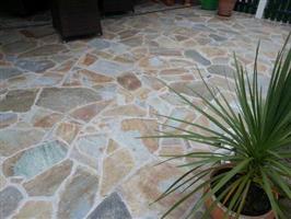 flagstones Yellow Shards kwartsiet natuursteen