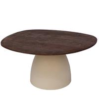 Salontafel Brix Marron 86 cm | Organische Vorm