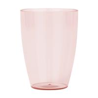 Reusable Semi Tranparent Glasses Reusable Semi Tranparent Tumblers In Rose Gold Color 2St