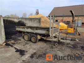 Dubbelassige aanhangwagen