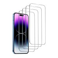 4-Pack iPhone 15 Pro Max Screen Protector - Tempered Glass Film Gehard Glas