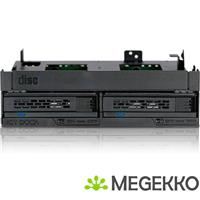 Icy Dock MB732SPO-B 2x2,5  SATA mobile rack+ Ultra Slim ODD voor extern 5,25