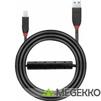 Lindy 43227 USB-kabel 10 m 3.0 (3.1 Gen 1) USB A USB B Zwart