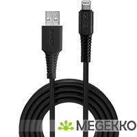 Lindy 31319 Lightning-kabel 0,5 m Zwart