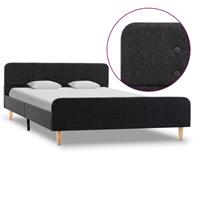 vidaXL Bedframe jute donkergrijs 120x200 cm