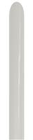 Witte Modellleerballonnen Metallic 1,52m 50st