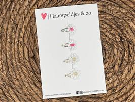 Baby haarspeldjes setje 7 - mini - 2cm groot - voor de eerste lokjes haar – bloemetjes
