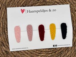 Haarspeldje teddy setje 8 - speldjes met een hoesje — 5 cm speldjes