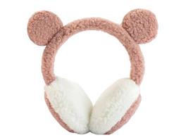 Oorwarmers kind - winter - warm - meisjes - teddy roze