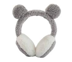 Oorwarmers kind - winter - warm - meisjes - teddy grijs