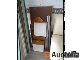 Bureau met 3 lades, 1 lamellengordijn 1m breed