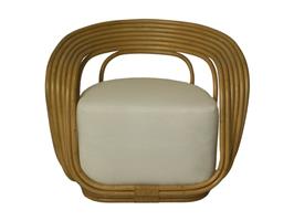 Tuinstoel Charly | Met Kussen | Wit | Teakhout