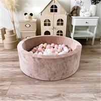 Ballenbad - Soft Velvet - 90x30cm - Dark Beige Excl ballen