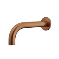 Uitloop Inbouw Rond BWS Danielle 20 cm 1/2 Geborsteld Brons Koper