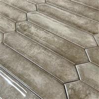 Piket Wandtegels Keramiek 5x25 cm – Punt Tegels – Hoogglans steengrijs-0,25m²