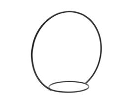 Frame Metalen Ring met ring +/- 50 cm zwart Hanging Circle with ring