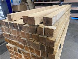 100x100MM Frans eikenhout 400 CM Lang