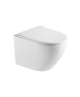 Wandcloset BWS Ruby Rimless met Toiletzitting Softclose en Quickrelease Mat Wit