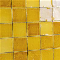 Wandtegels | landelijke handvorm tegels oker geel mix 10x10-0,76m²