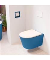 MONDIAZ LAVIE hangend toilet single fire rimless diepspoel Jeans, Toiletzitting met quick-release & 