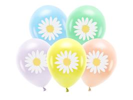 Eco ballonnen 30 cm, Madeliefjes