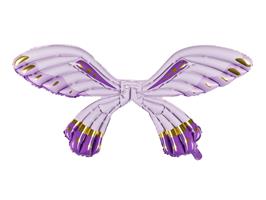 Foil Balloon Butterfly Wings, Matte Purple, 102 x 50 cm