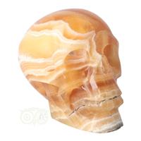 Oranje Calciet schedel 1043 gram