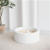 Ballenbad - Boucle - 90x30cm - Wit Excl ballen