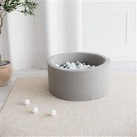 Ballenbad - Boucle - 90x40cm - Grijs Excl ballen