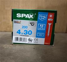Spax RVS 4x30mm