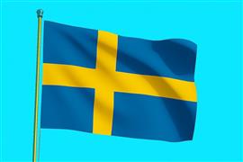 Vlag Zweden 225x350 cm