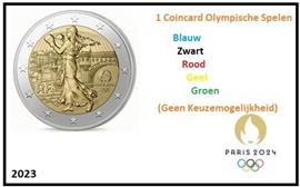 Frankrijk 2 Euro 2023 Olympische Spelen Coincard