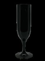 Reusable Solid Color Glasses Reusable Champagne Glasses In Black Color 2St
