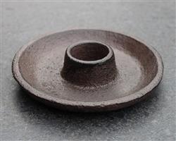 Kandelaar rond, bruin, gietijzer KG005