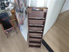 Vintage houten wandrek