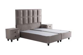 Opberg Boxspring Armoni – Taupe Velvet (Zonder Matras) 160X200