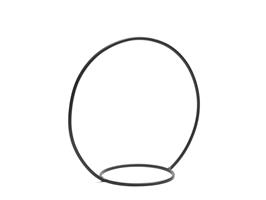 Frame Metalen Ring met ring +/- 30 cm zwart Hanging Circle with ring