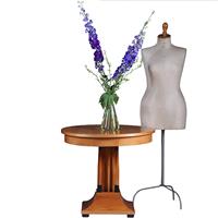 Art Deco Salontafel in blond kersen met zwart gelakte details ca 1915 (No.301810)