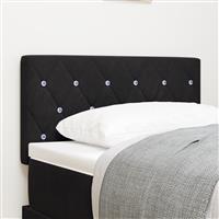 vidaXL Hoofdbord met kristallen knopen 80 cm fluweel zwart