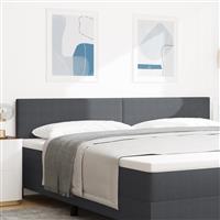 vidaXL Hoofdbord effen 200 cm ribfluweel donkergrijs