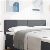 vidaXL Hoofdbord effen 160 cm ribfluweel donkergrijs