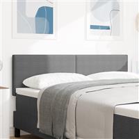 vidaXL Hoofdbord effen 140 cm ribfluweel lichtgrijs