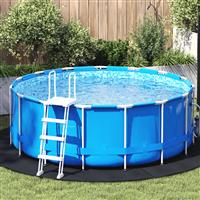 vidaXL Ronde Zwembadhoes Zwart Polyethyleen Ø 244 cm Waterdicht