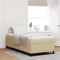 vidaXL Bedframe 100x200 cm ribfluweel lichtgroen grijs
